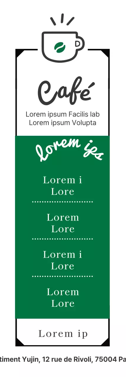 Carte des cafés