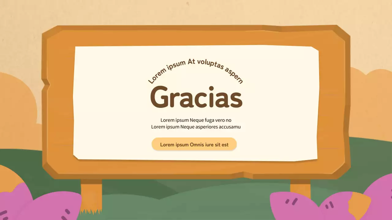 Un planificador de fiestas municipales marrón y rosa