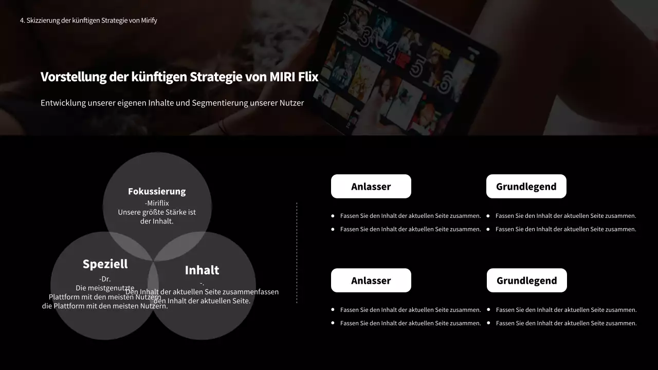 Black & White Media OTT-Plattformen Unternehmen Unterstützer Herausforderung Präsentation