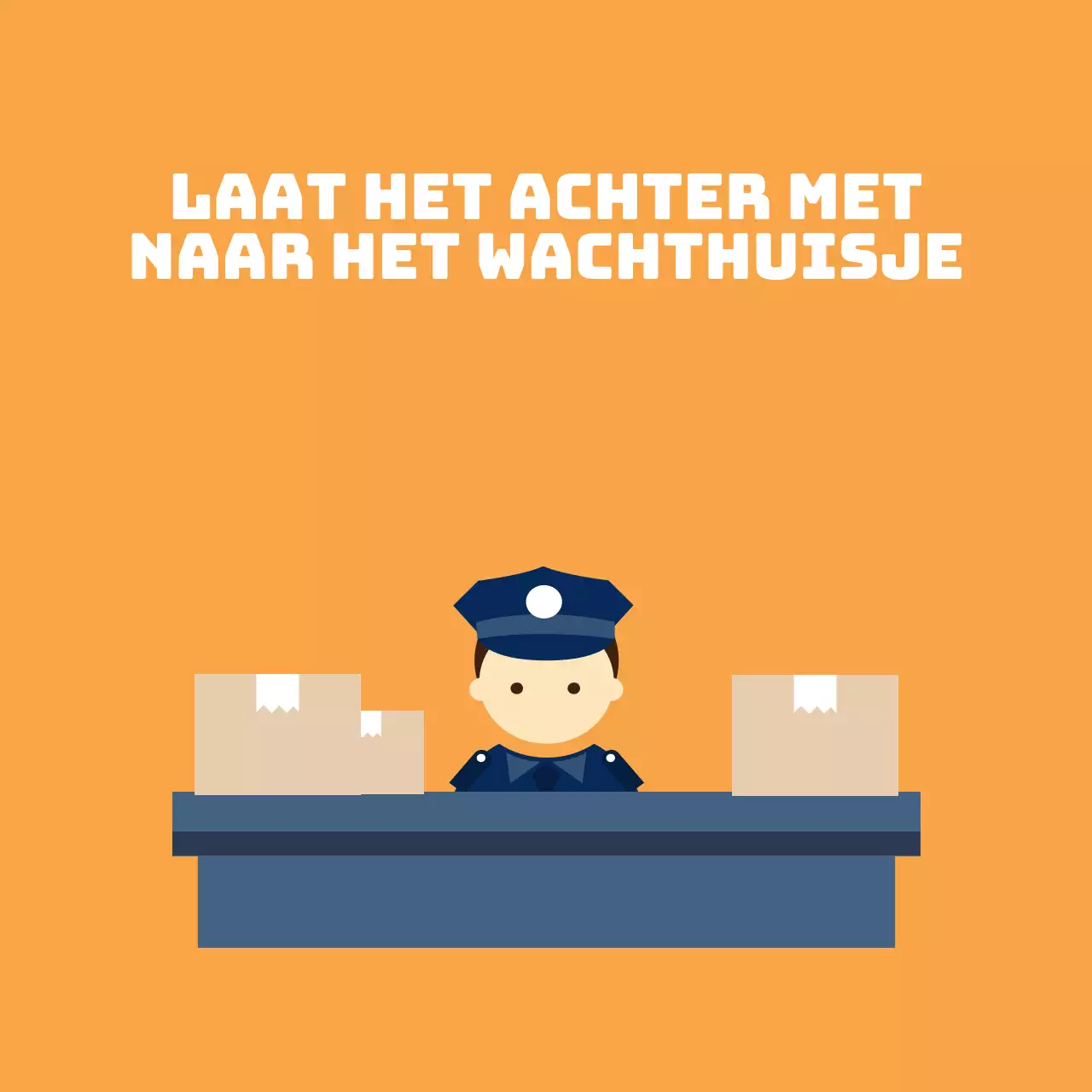 Laat het achter bij de beveiliging