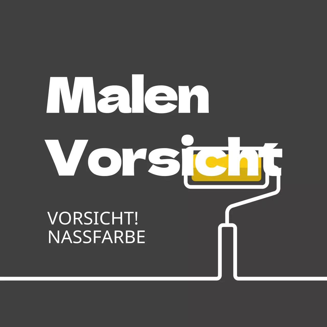 Farbe füllen Achtung