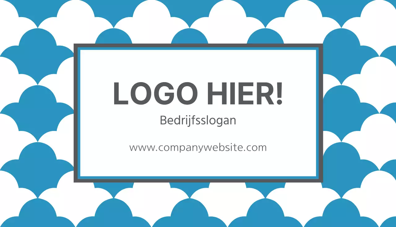 Vierkant patroon visitekaartje