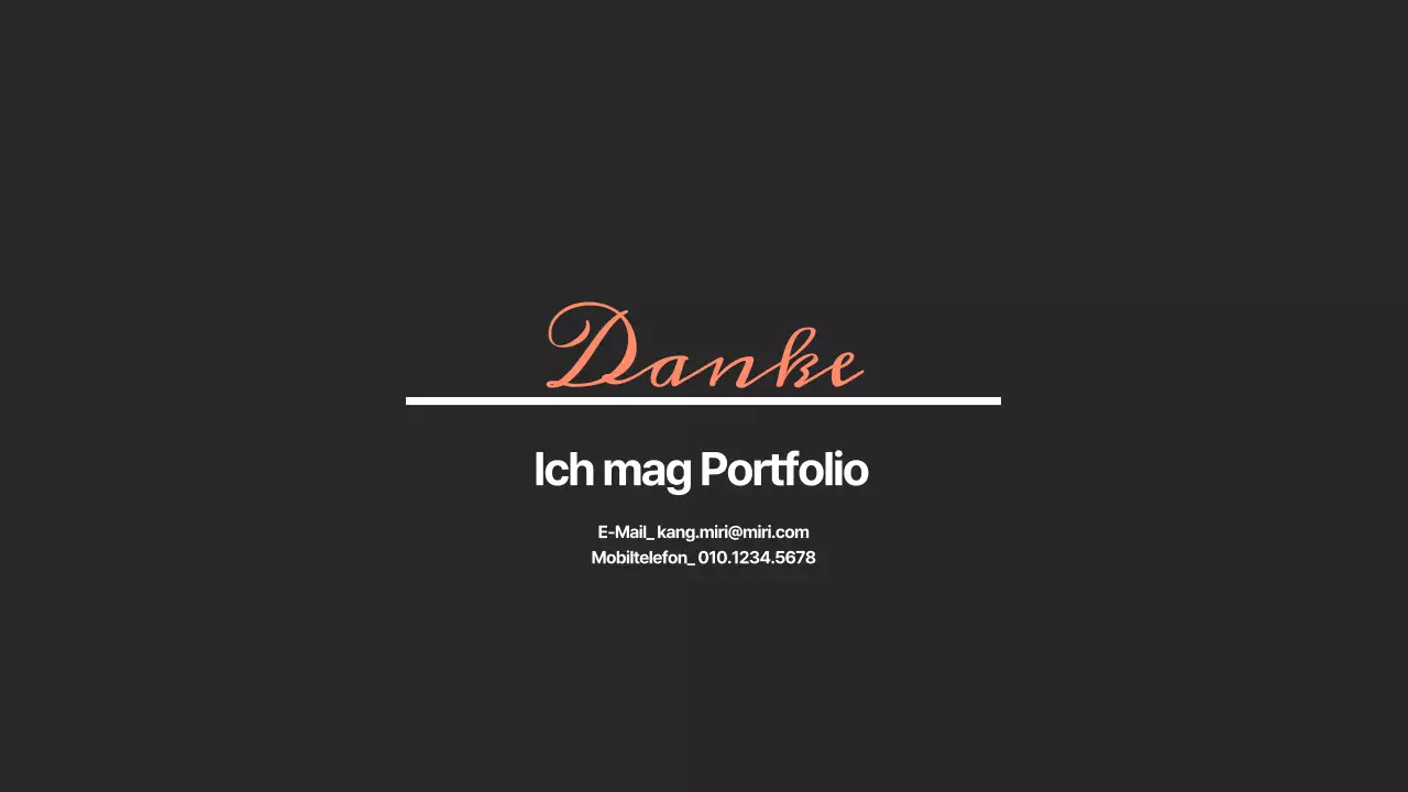 Einfaches Design-Portfolio