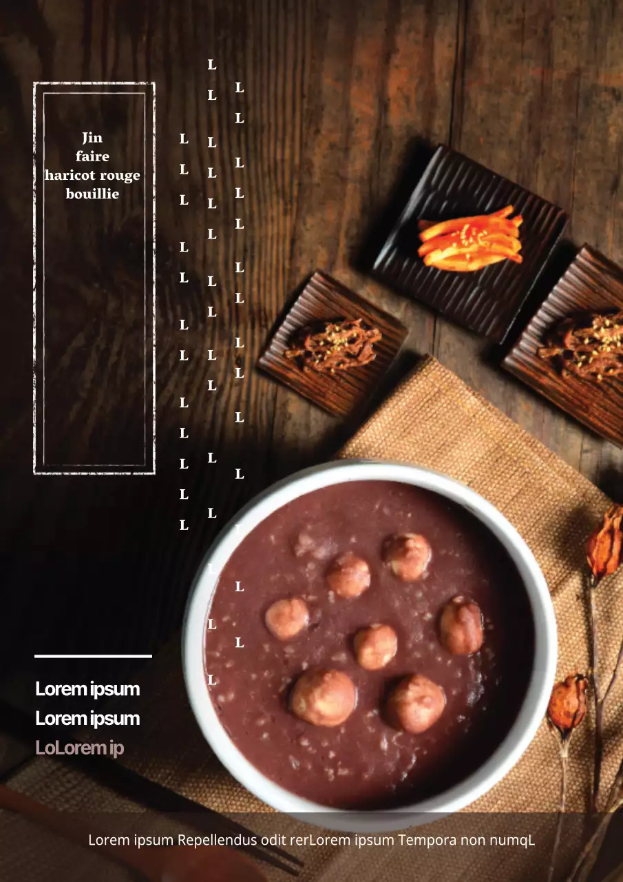 Promouvoir le menu d'hiver d'un restaurant avec une grande photo jaune de nouilles udon