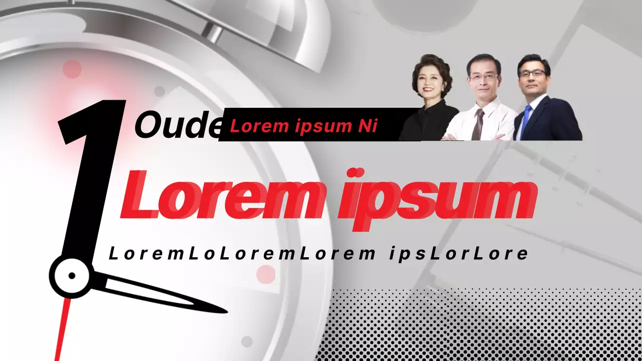 Tips voor tijdbeheer met een monotoon rood snelheidsconcept