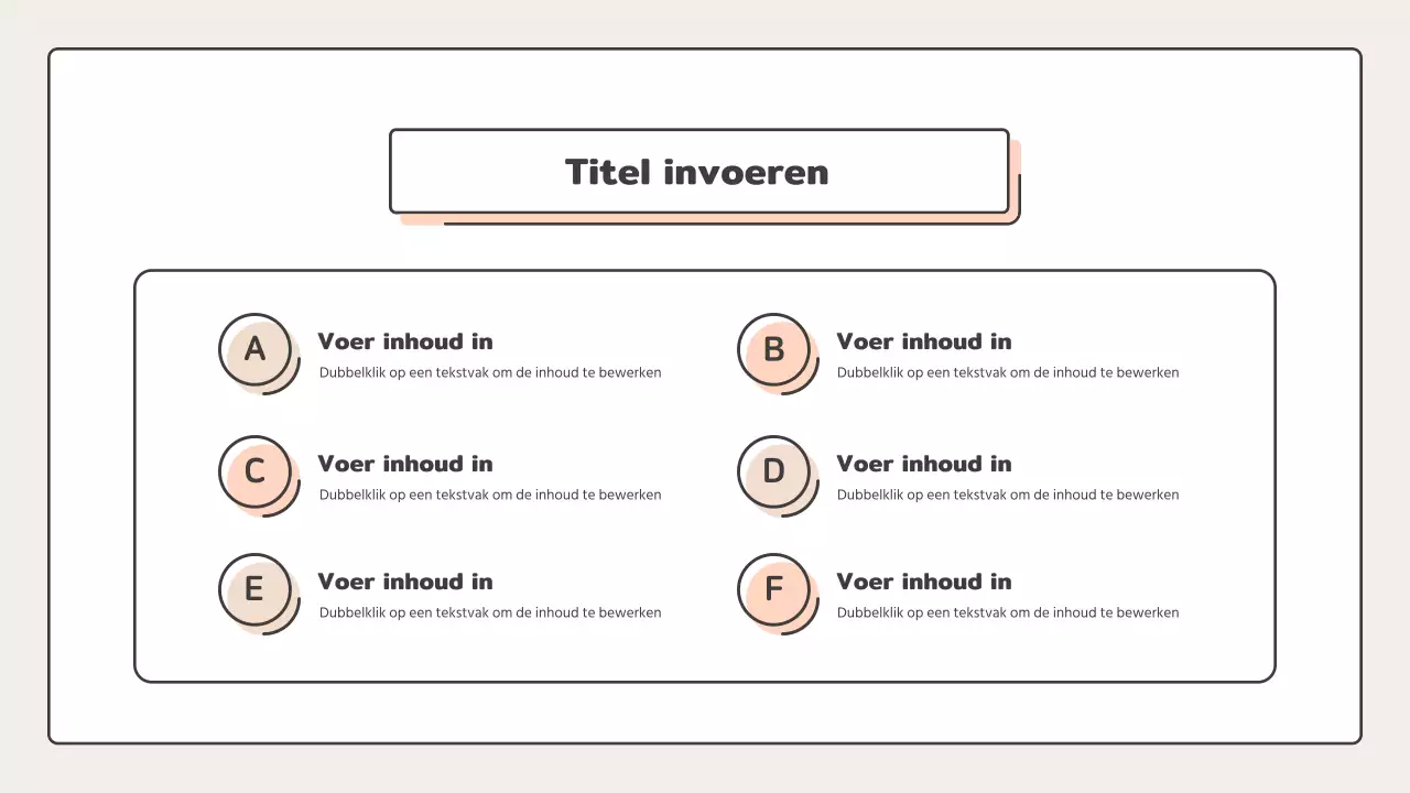 Educatief met puntvormen in roze en beige