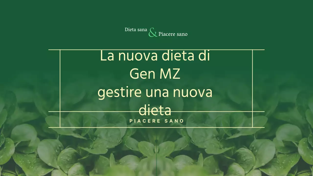 Tema verde e giallo: mangiare sano e piacere sano