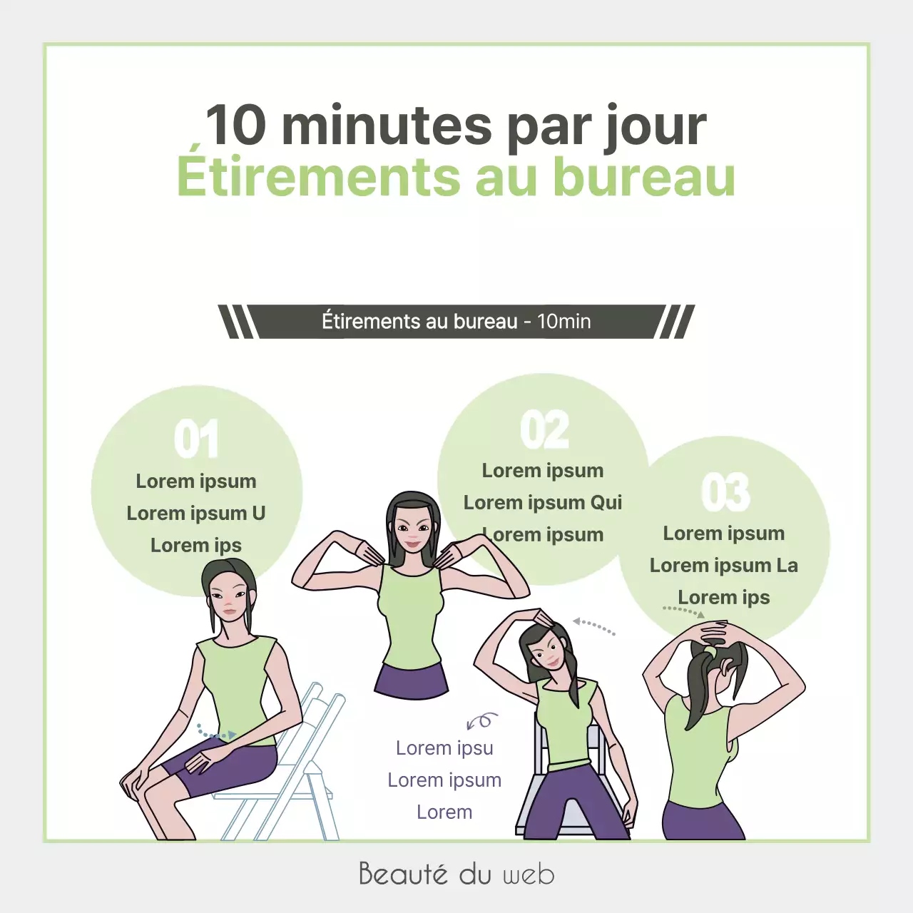 S'étirer pendant 10 minutes par jour