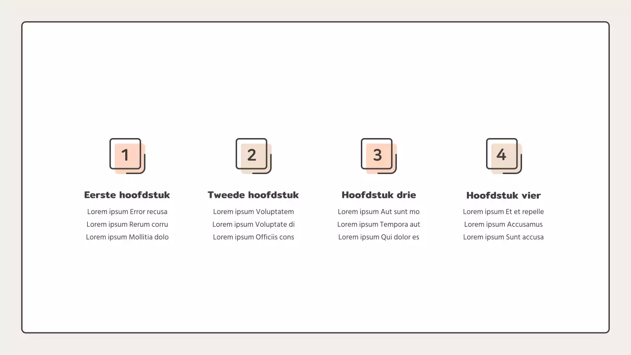 Educatief met puntvormen in roze en beige