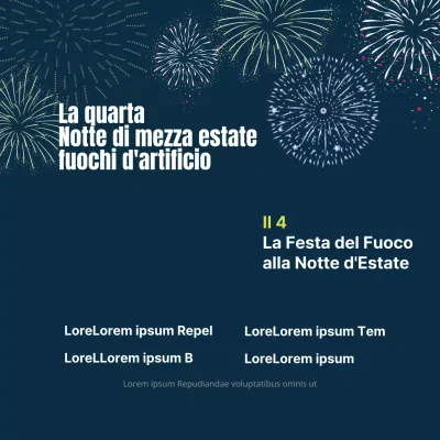 Fuochi d'artificio di una notte di mezza estate