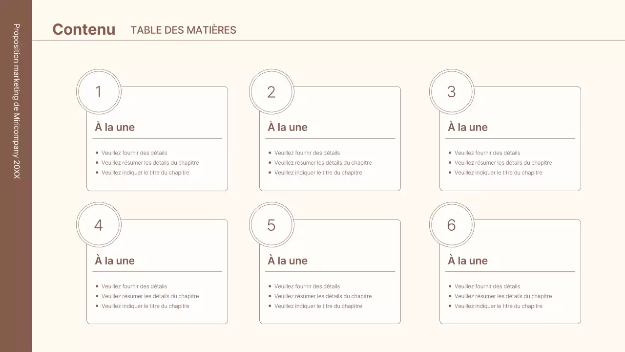 Un kit de concept d'entreprise avec des lignes minimalistes et simples en marron.