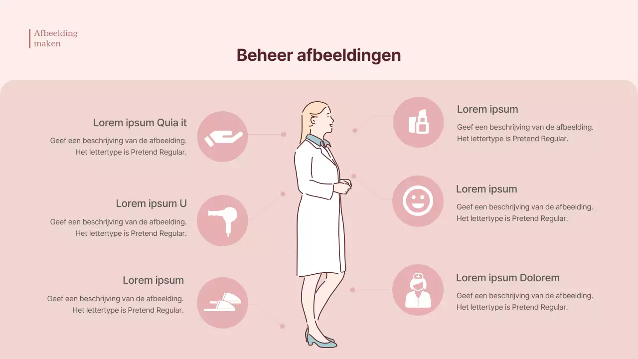 Trainingshandleiding ziekenhuis CS vriendelijkheid in roze pastelkleuren