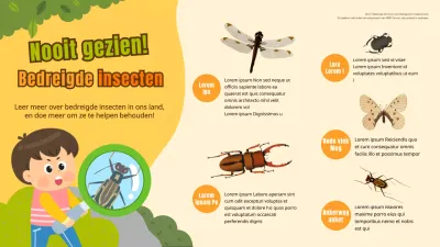 Infographic bedreigde insecten van Yellow Yellow