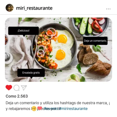 Opiniones en Instagram