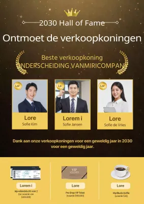 Een kleurrijke wervingsgids voor bedrijven met een geel gloedeffect