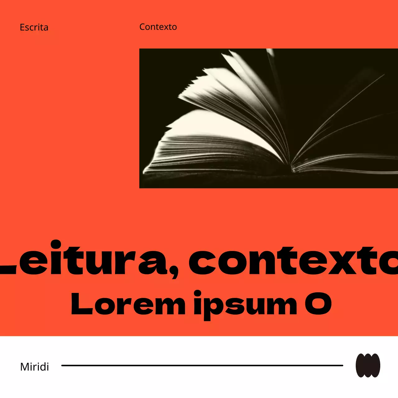 Um guia simples, cor de laranja e vermelho, para informações sobre o ensino eletrónico