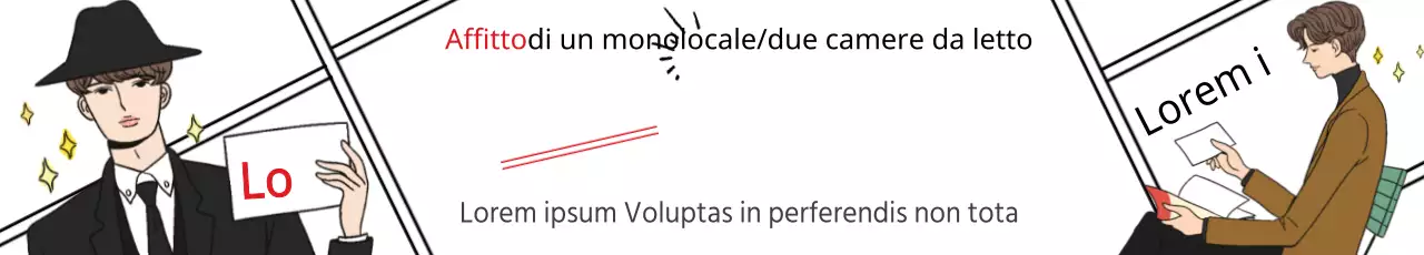 Affitto di un monolocale/due camere da letto