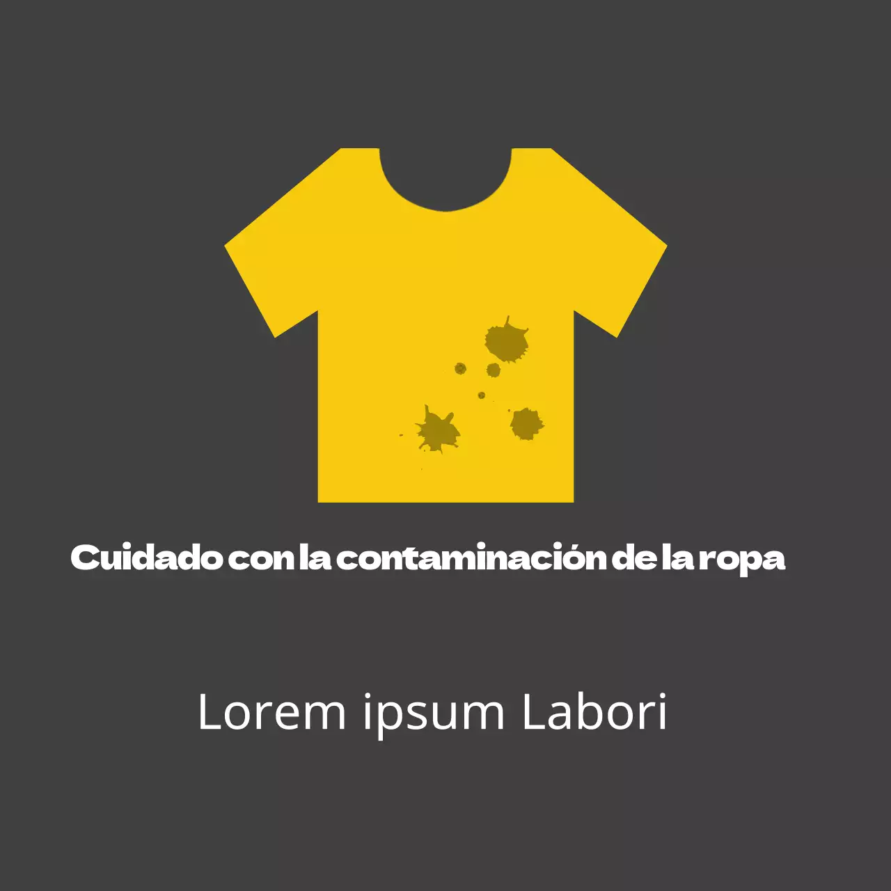 Cuidado con la contaminación de la ropa