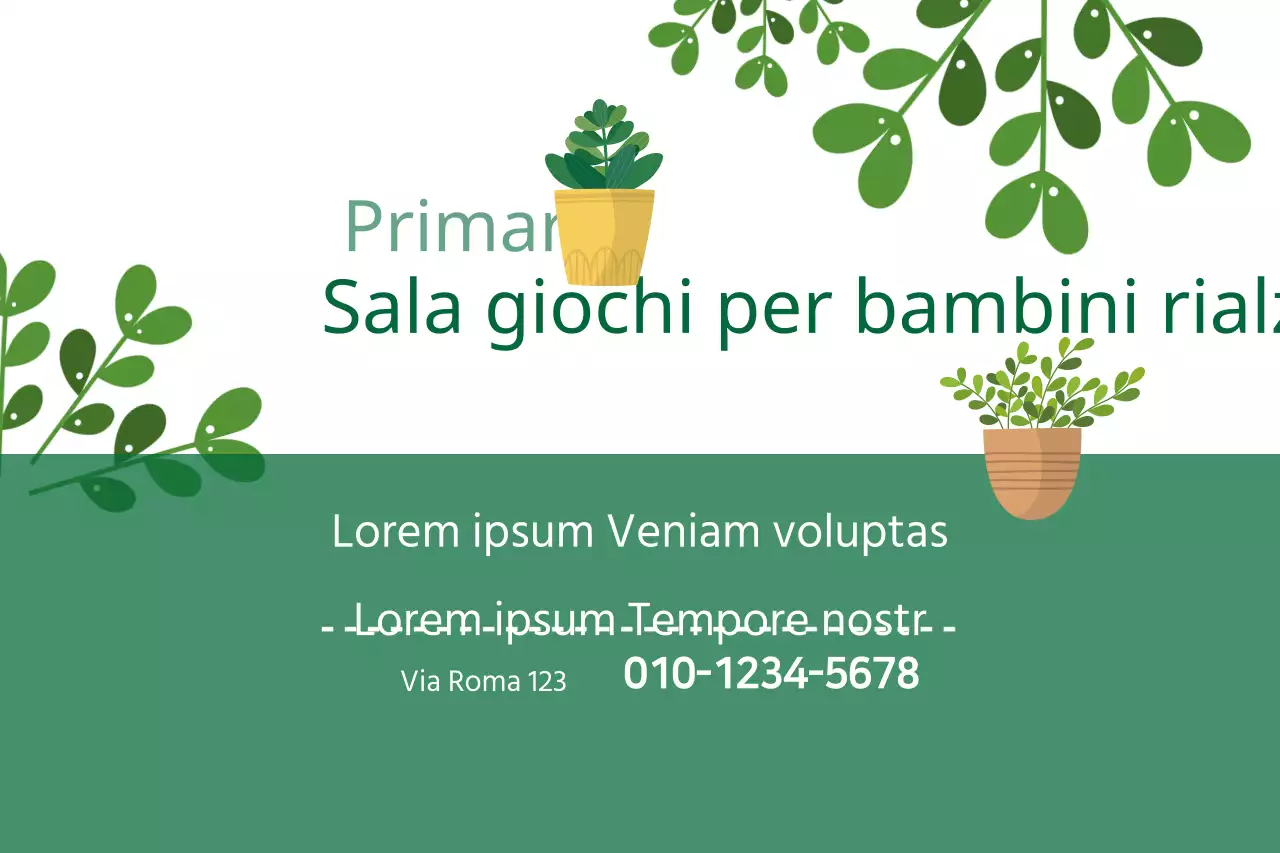 Sala studio per bambini rialzata