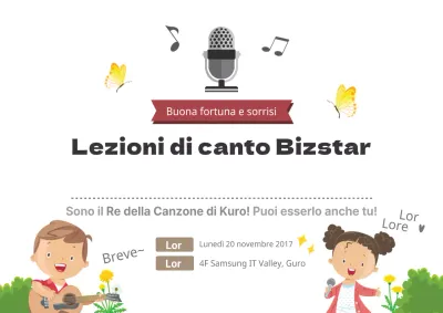 Lezioni di canto Bizstar