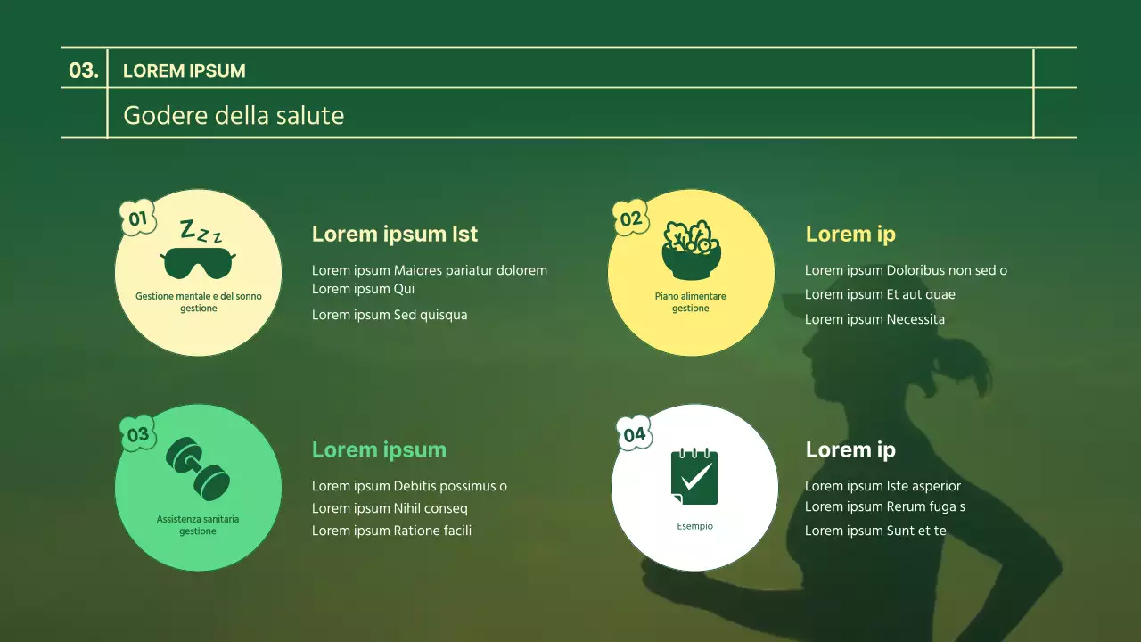 Tema verde e giallo: mangiare sano e piacere sano