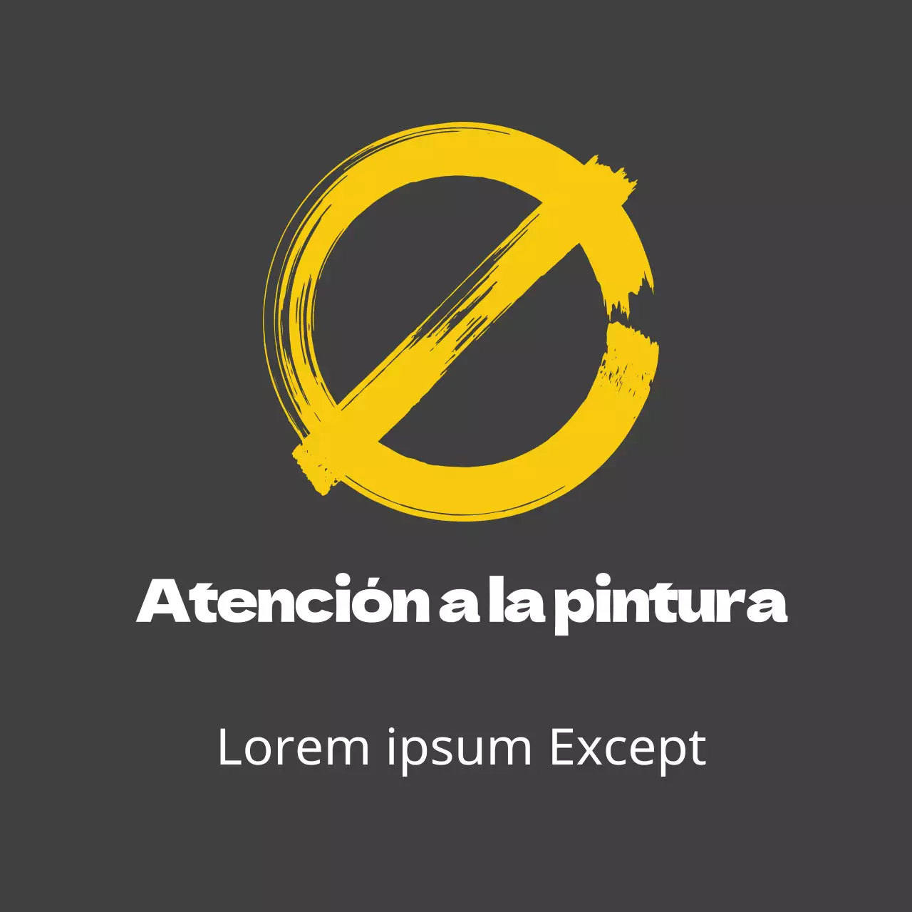 Cuidado con la pintura