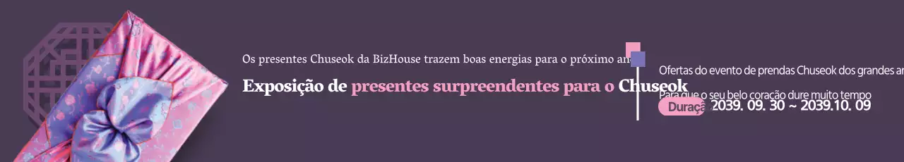 Uma exposição de prendas inesperadas para o Chuseok
