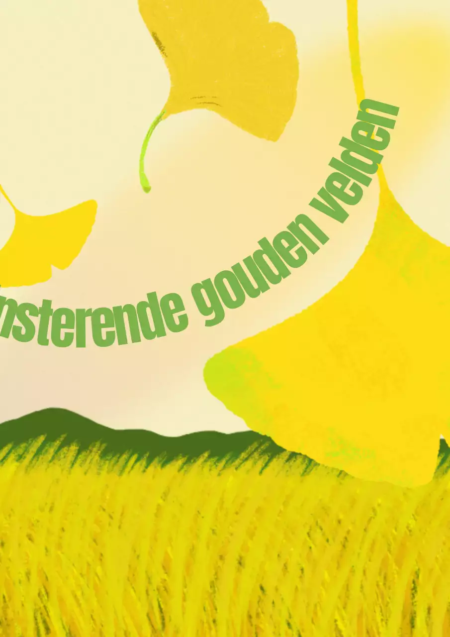 Natuurlijke herfstoogst in gele post