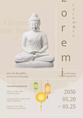 Promouvoir un festival des lanternes blanc et propre pour la Journée du Bouddha