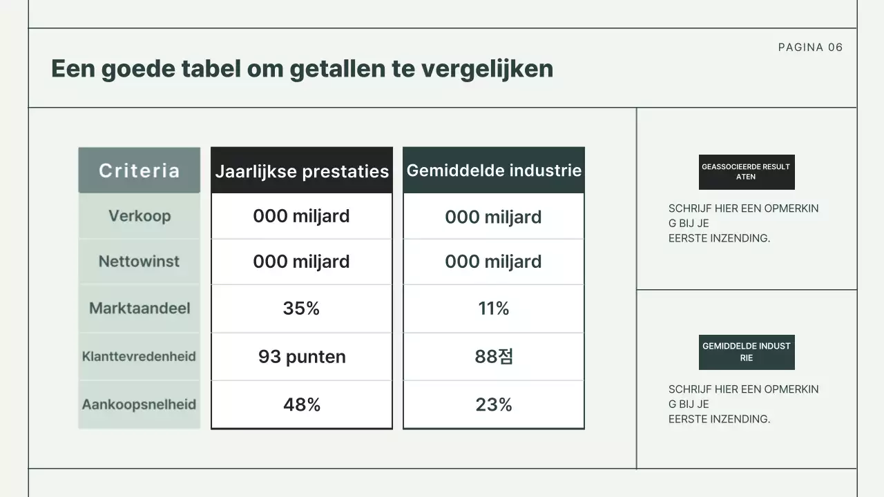 Mint Basisrapporten documentatie