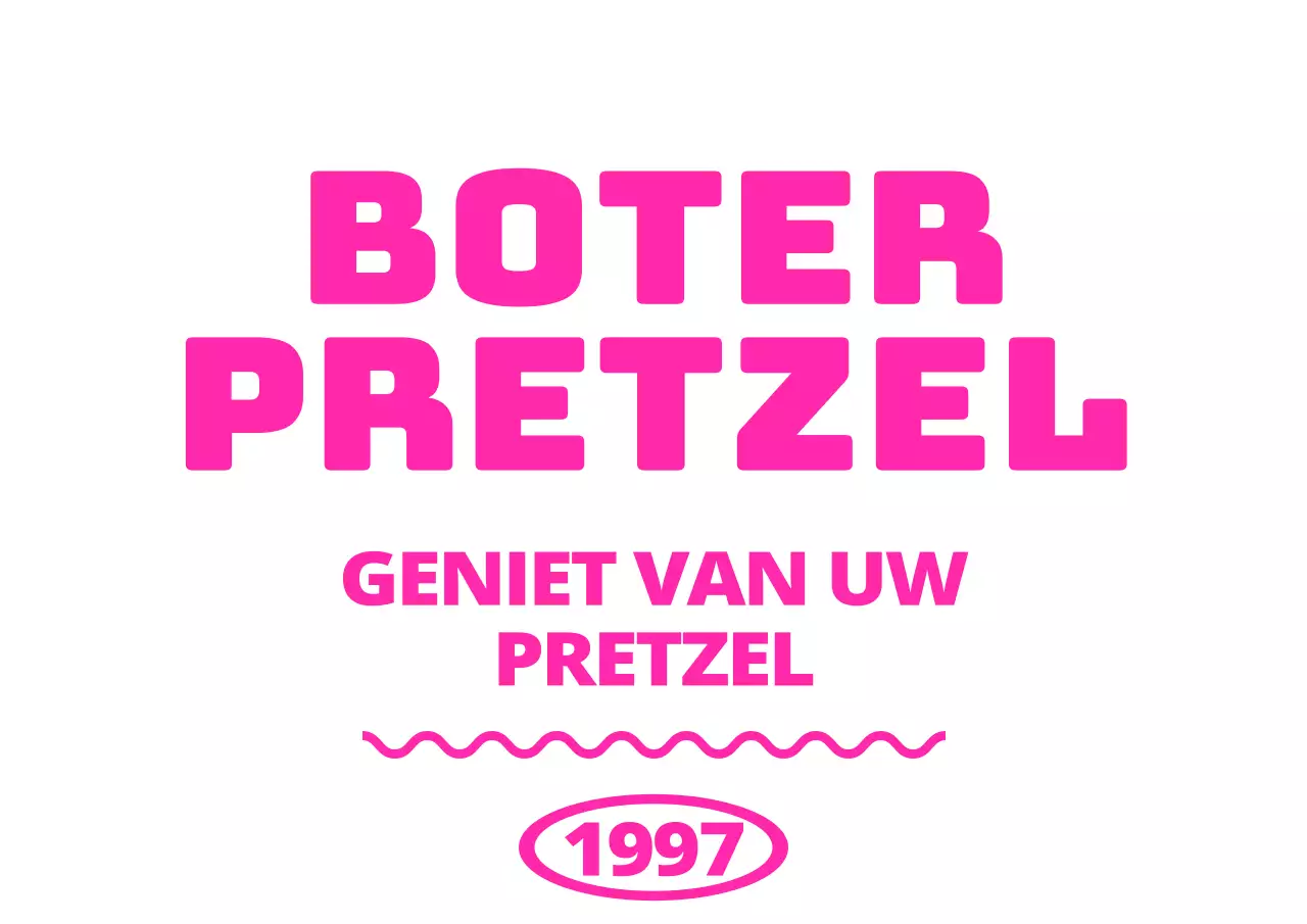 Promoot een dessertwinkel in hot pink met Engelse tekst