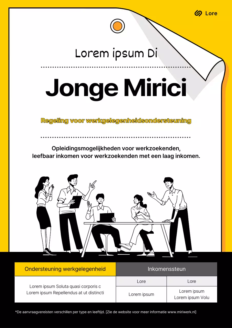 Over het ondersteuningsprogramma voor jongeren in het zwart-geel