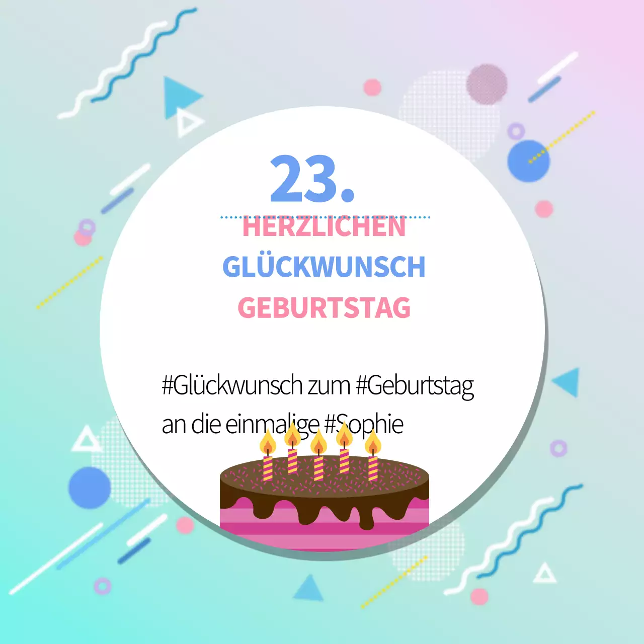 Happy Birthday Nachricht