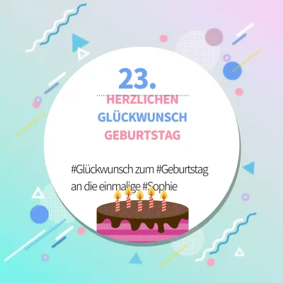 Happy Birthday Nachricht