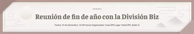 Reuniones de fin de año