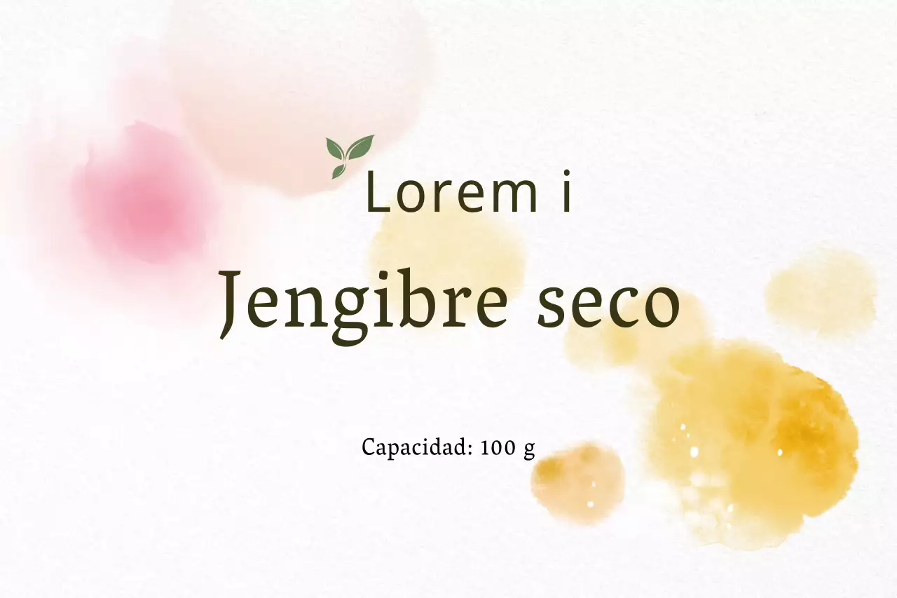 Jengibre seco