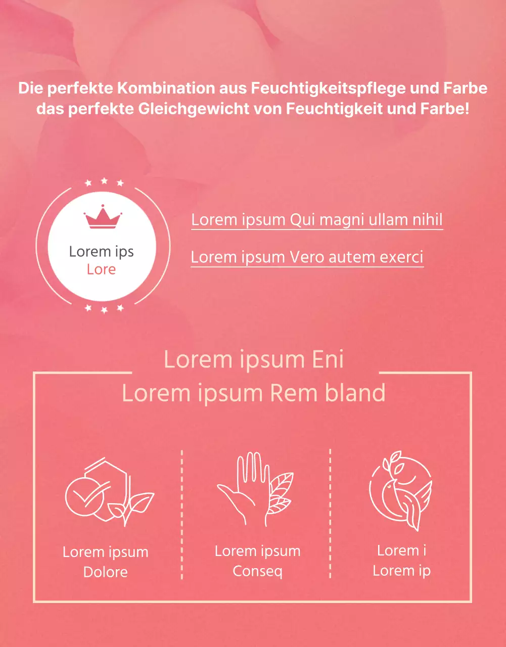 Ein frischer und leuchtender Lippenstift in Pink wird vorgestellt