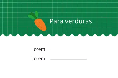 Para verduras