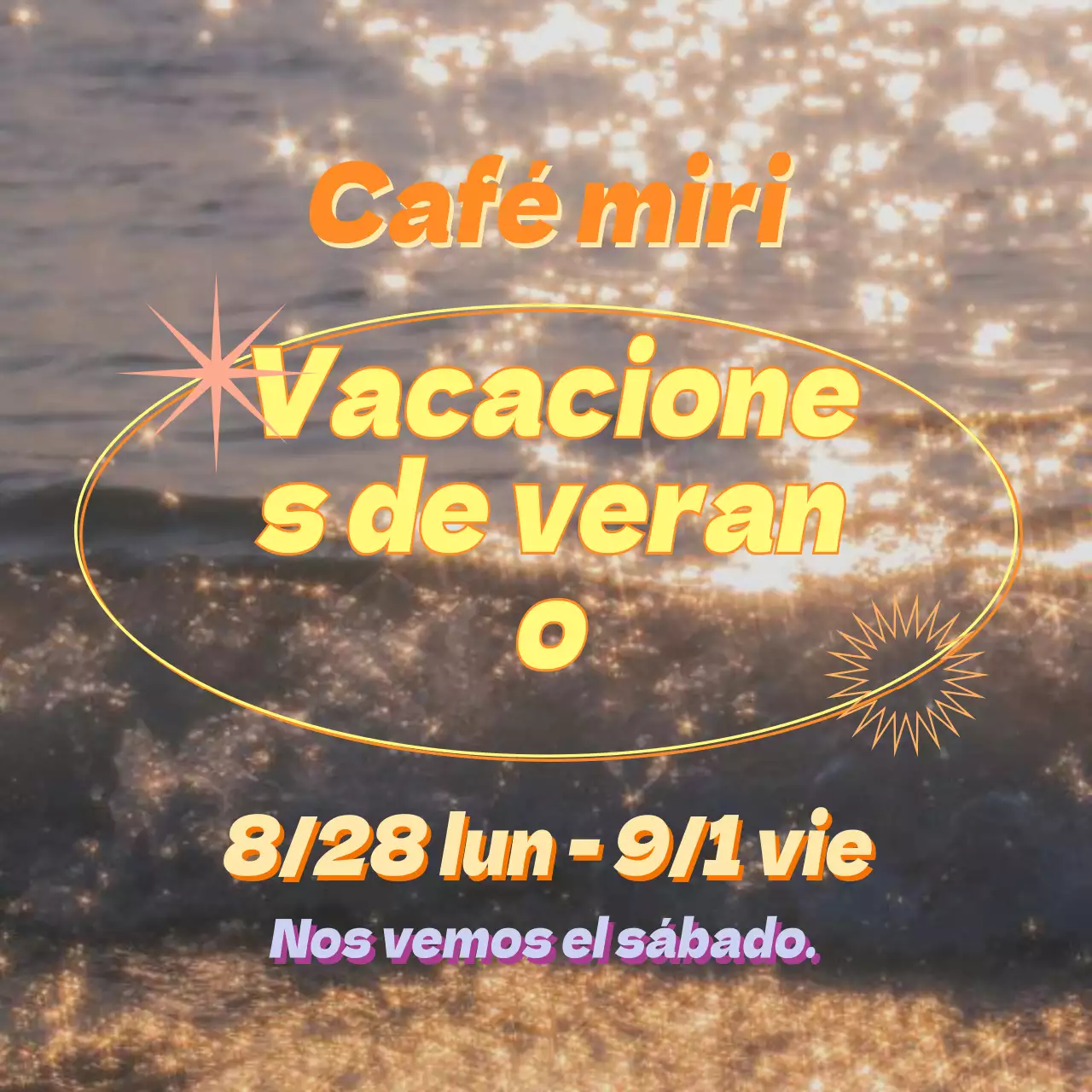 Anunciamos un fantástico énfasis tipográfico naranja y amarillo