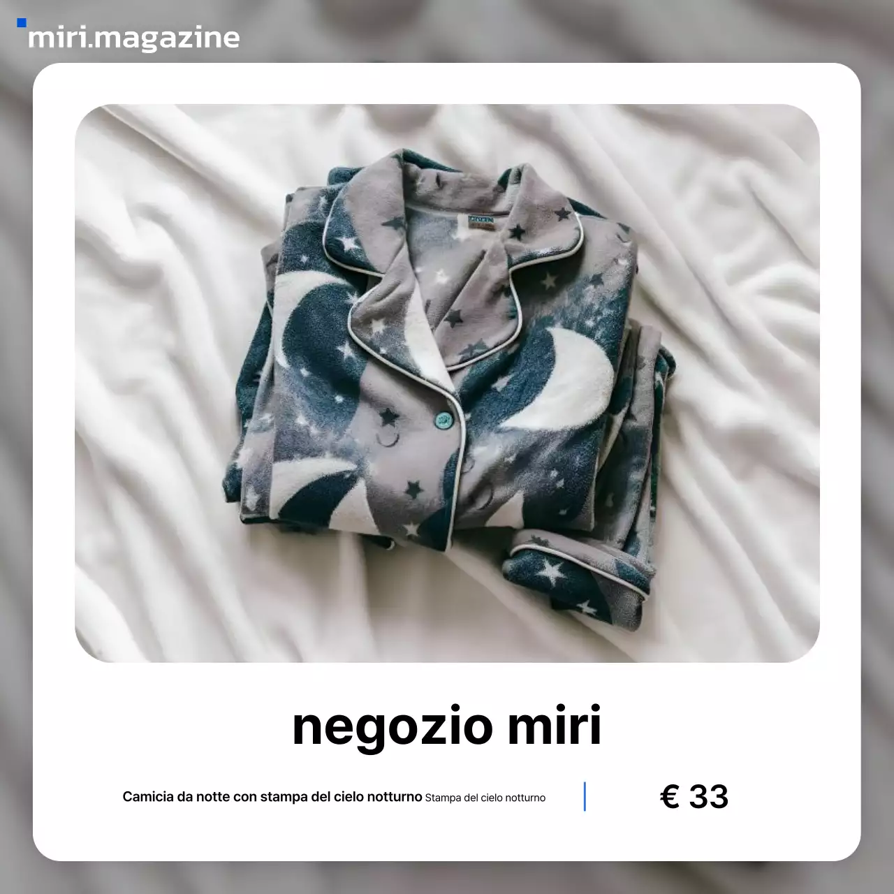 Annuncio di moda moderna di colore azzurro