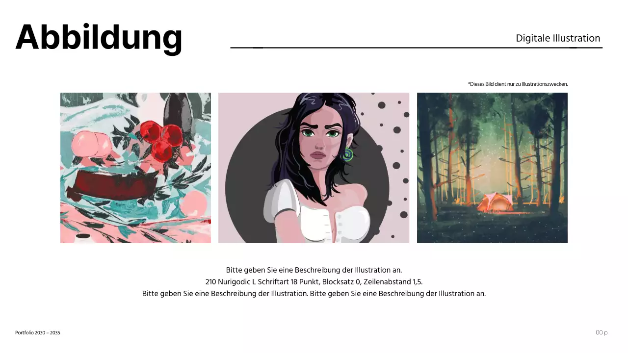 Einfaches Design-Portfolio