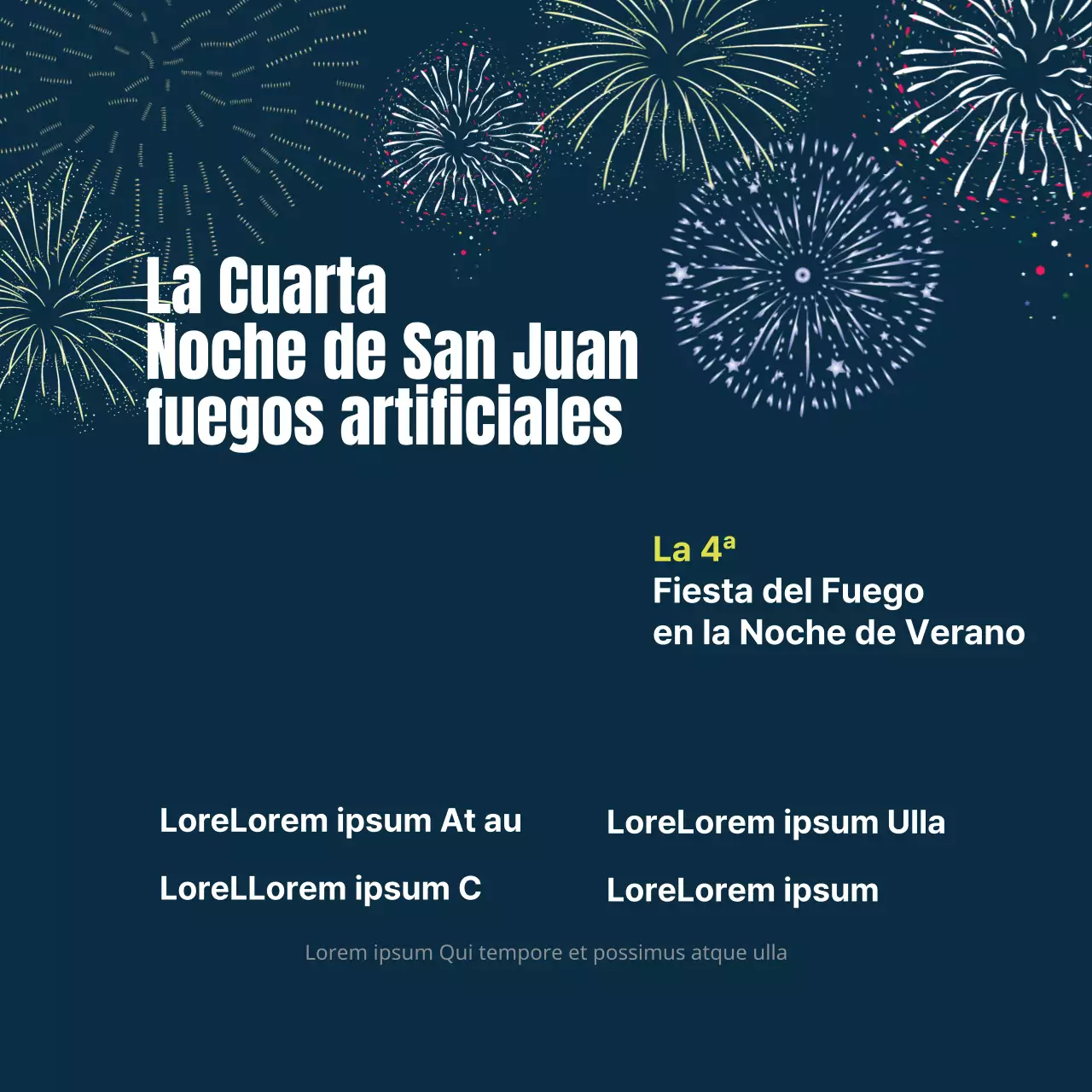 Fuegos artificiales de una noche de verano