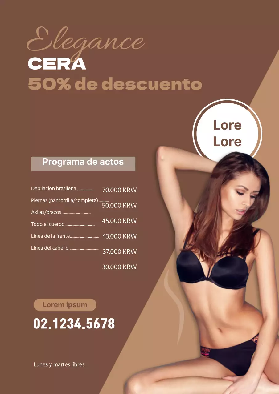 Reservar una cita para depilarse