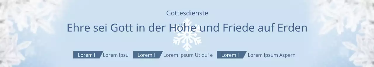 Erntedankgottesdienst zu Weihnachten