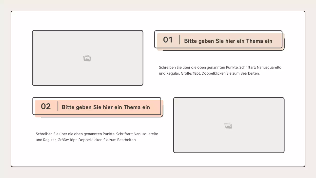 Pädagogisch mit Punktformen in Rosa und Beige