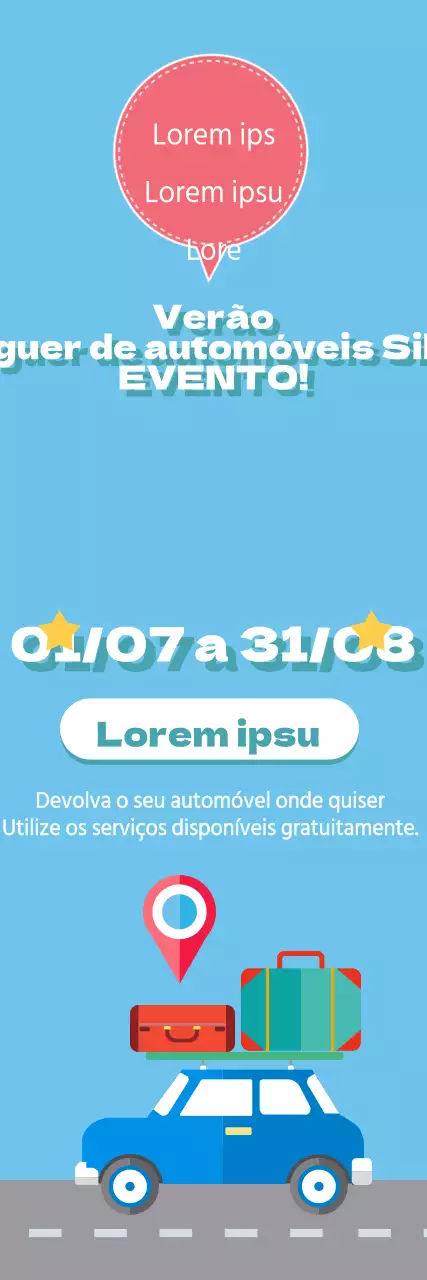 Eventos de aluguer de automóveis