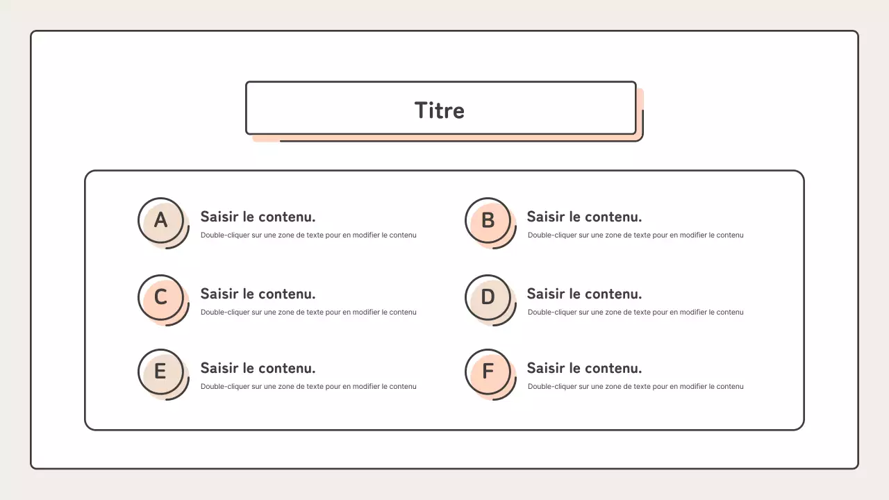 Éducatif avec des formes ponctuelles en rose et beige