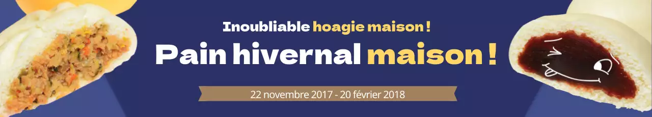 Nouveau menu pour le petit pain d'hiver