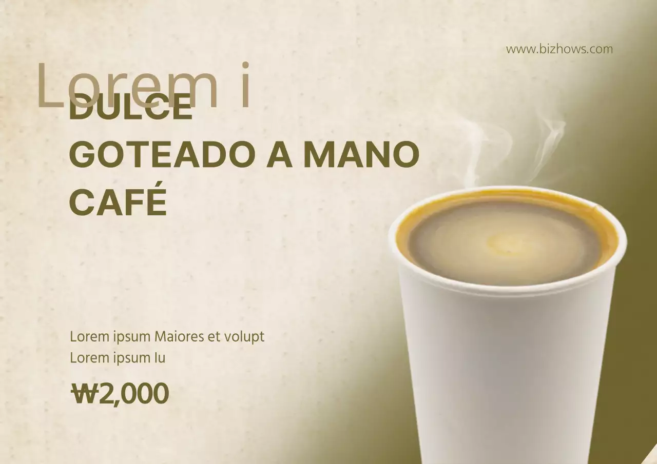 Café de goteo manual