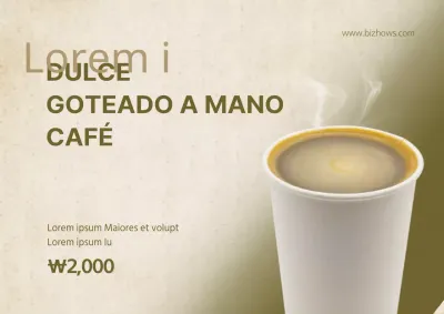 Café de goteo manual